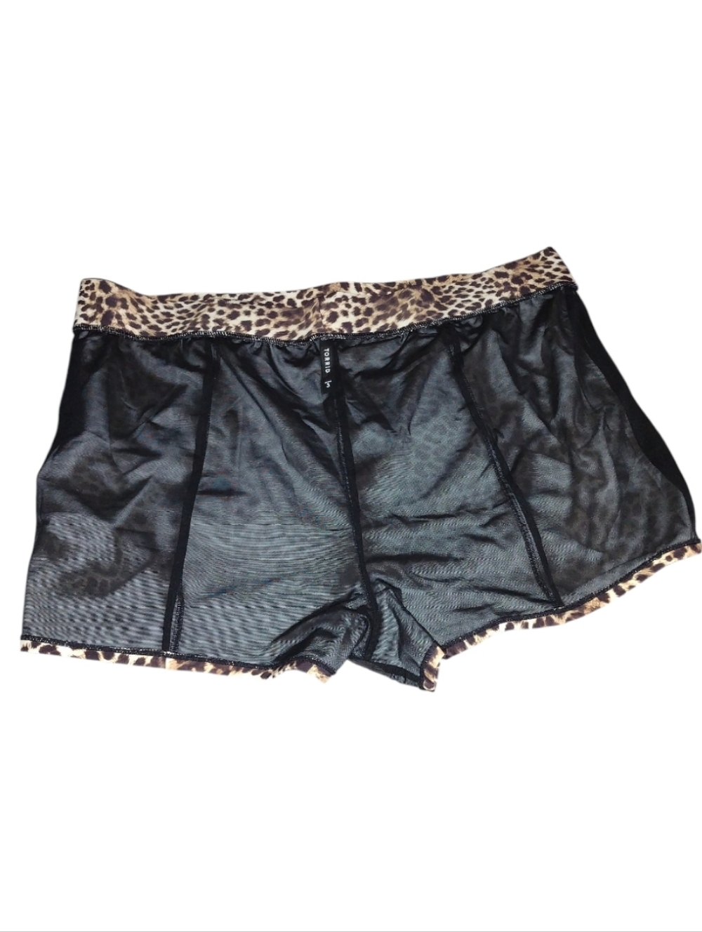 Torrid Retro Chic Leopard Print Women's Swim Shorts Animal Print Plus Sz 3X Nwt - Picture 3 of 6